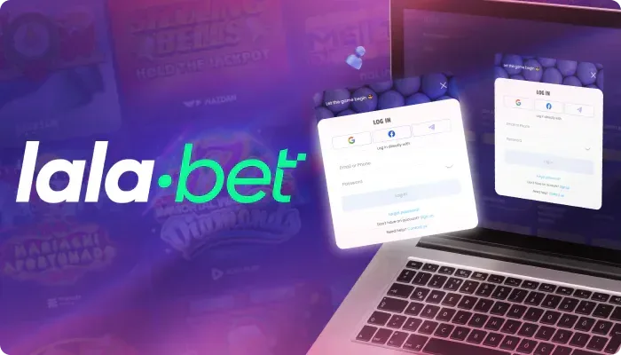 Login en accountherstel in het aangeleverde Lalabet-materiaal.